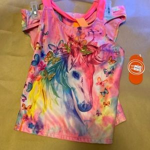 Girls Unicorn Tankini